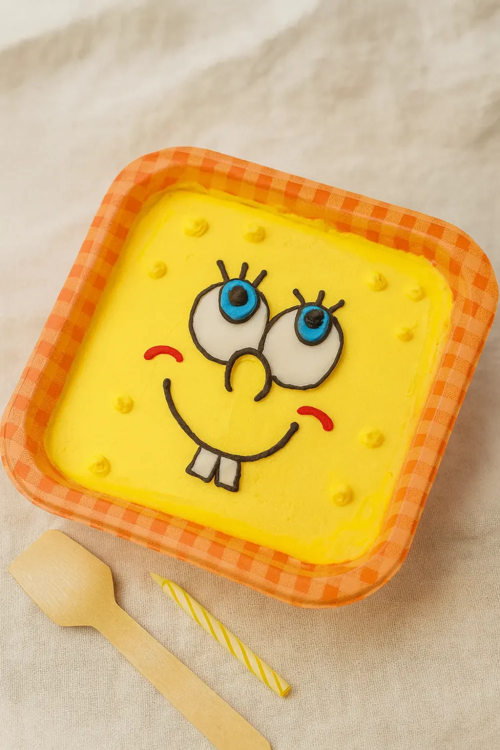 Bento Cake Karakter Kartun Kuning