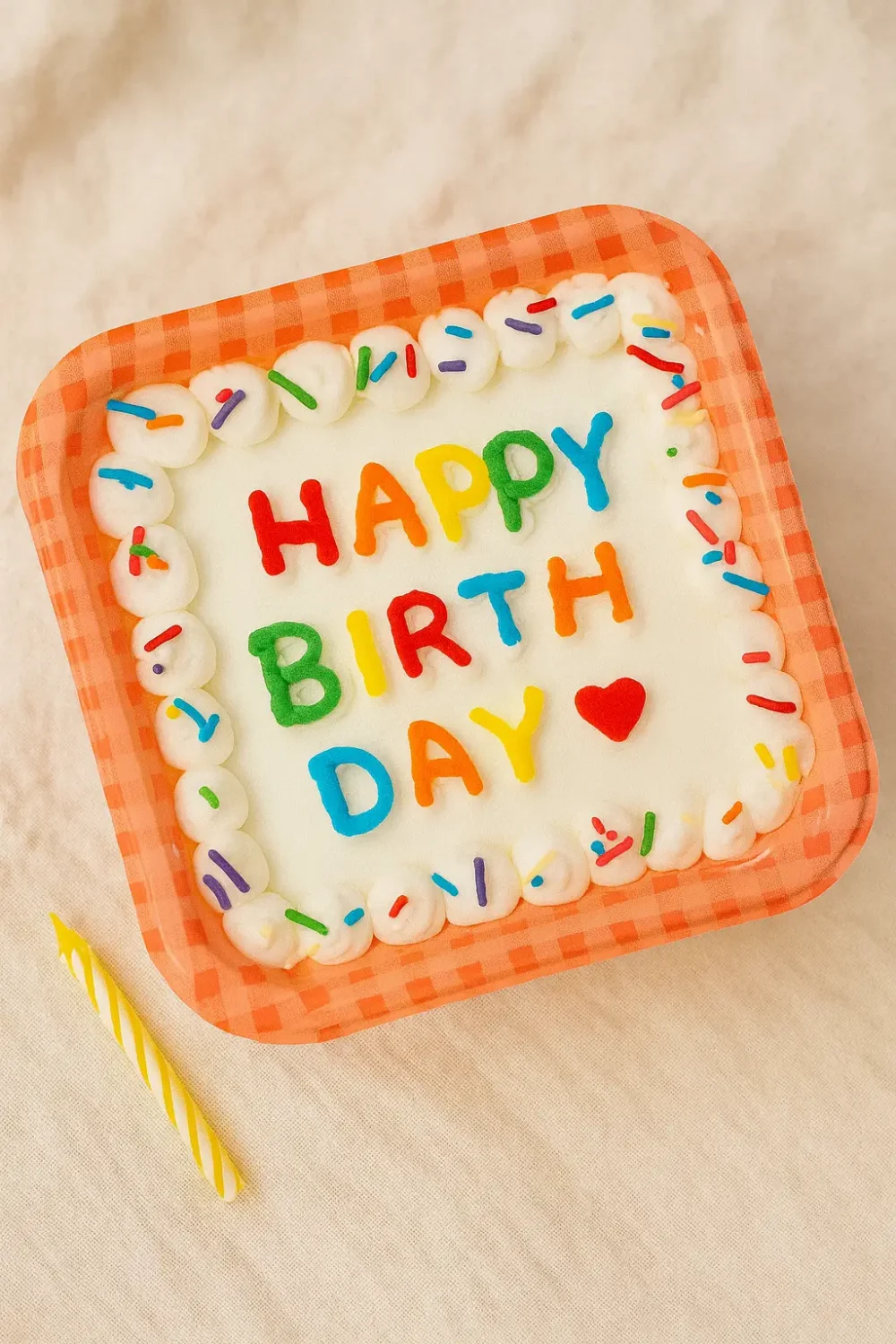 Bento Cake Sprinkle Happy Birthday