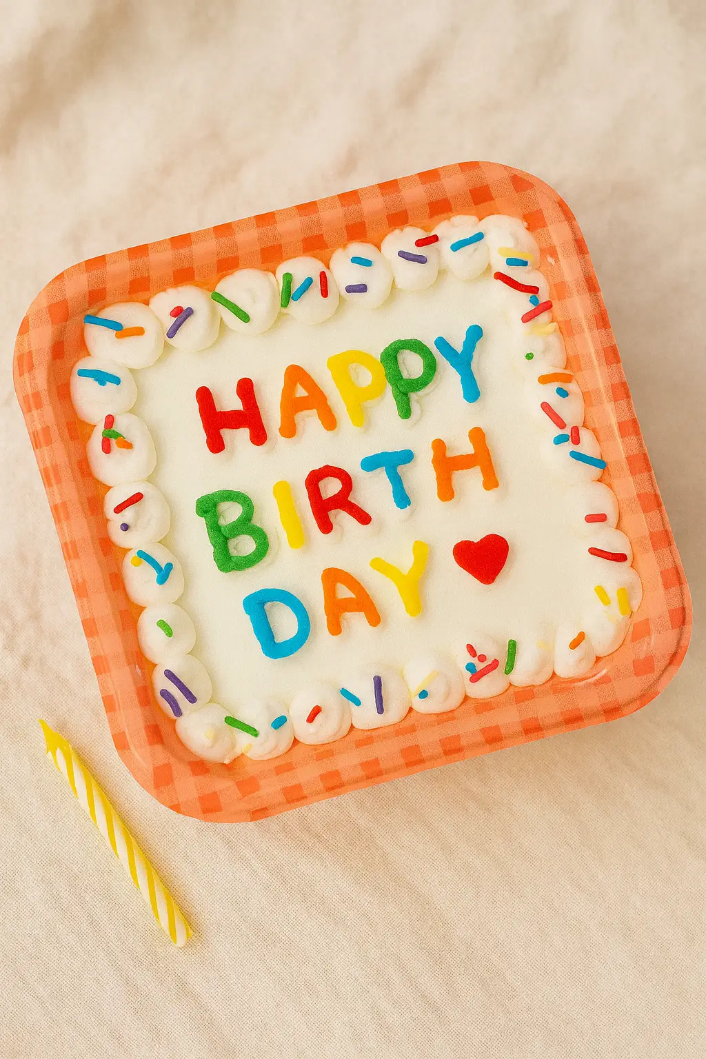 Bento Cake Sprinkle Happy Birthday